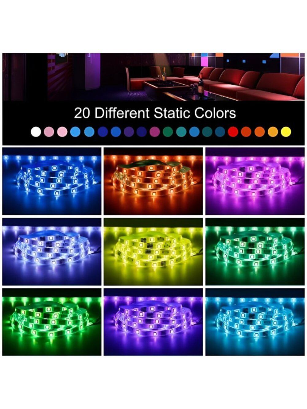 Color Changing 16.4FT RGB LED Light Strip - Picture 7 of 7